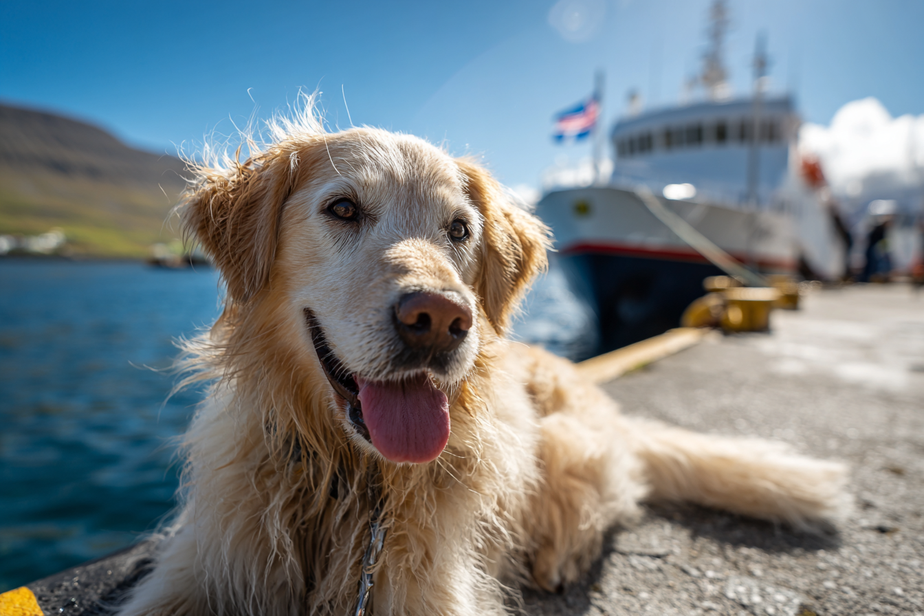 Mit dem Hund nach Island