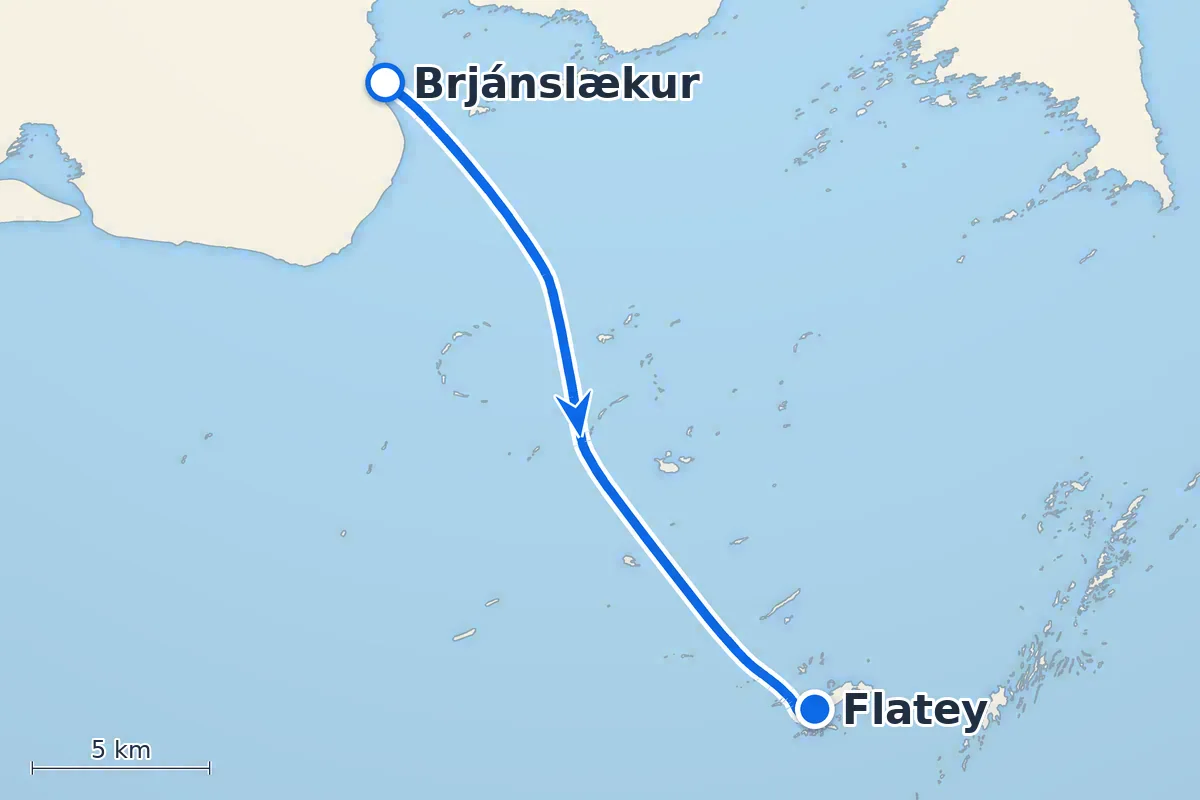Brjánslækur - Flatey