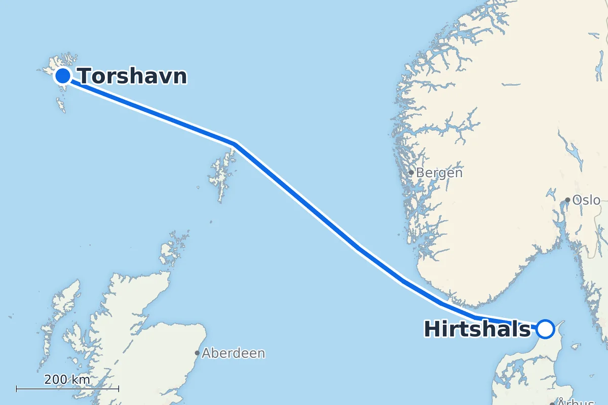 Hirtshals - Torshavn